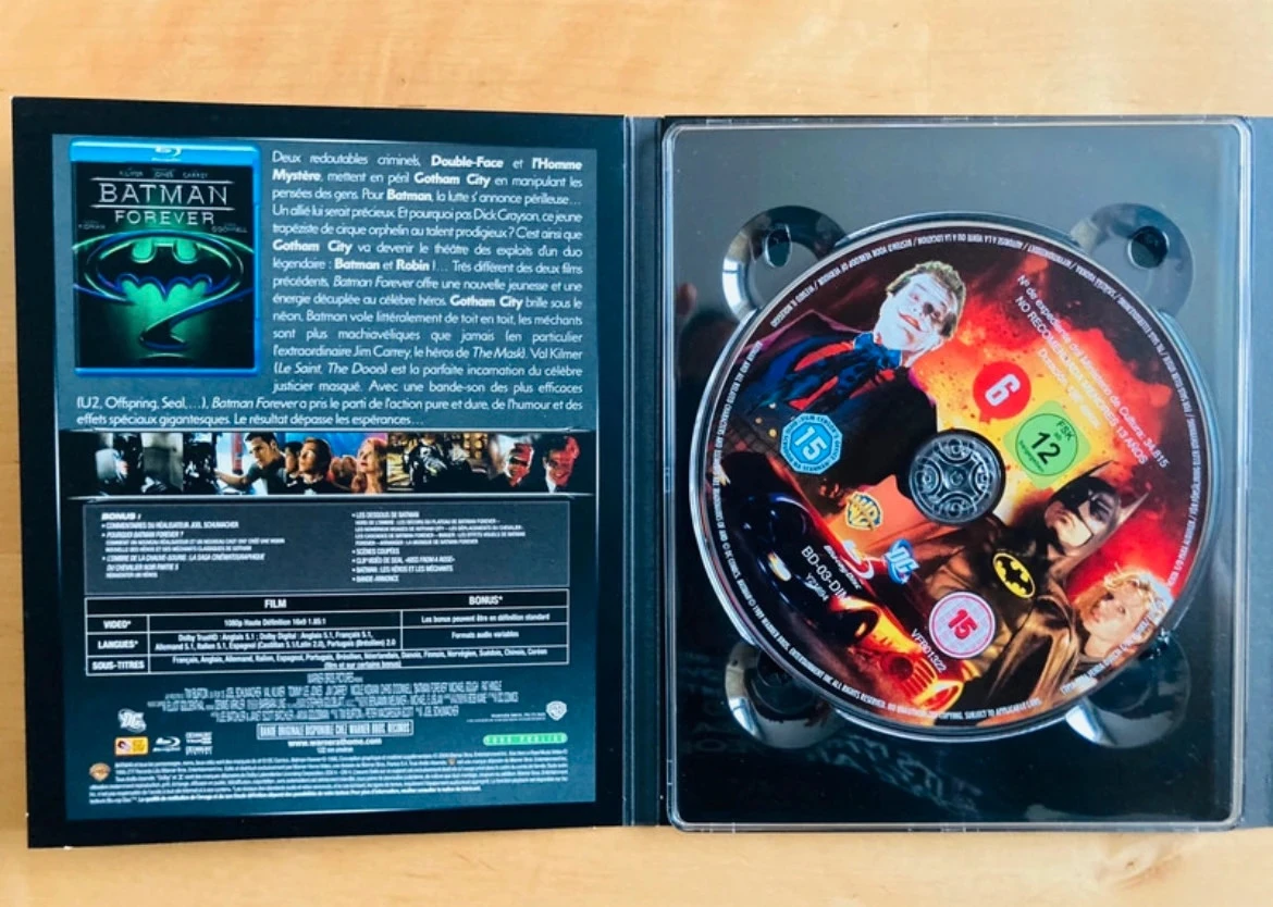 Blu-ray Batman filmantologie uit de jaren 90-doosje. – photo 3